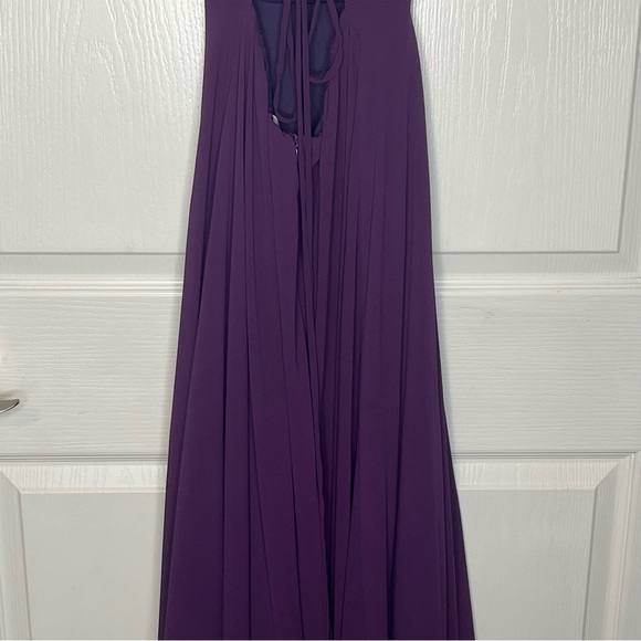 Lulu’s Sz M Strappy To Be Here Purple Lace Up Maxi Dress - Picture 8 of 16
